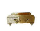 Vintage Mid Century Modern Napkin Tray Holder Mcm Regency Gold Ornate Butterfly