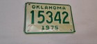 1975  Oklahoma Motorcycle License Plate