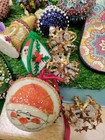 Lot Vintage Walco Lee Wards Other Christmas Ornament Kits Craft Sequin Beads