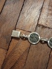 Vintage   Mexico 925 Sterling Silver Bracelet   7 In Long   14 1 Grams 