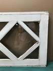 Antique Double Diamond 8 Lite Window Sash Shabby White Chic 26x47 Vtg 1324-26b