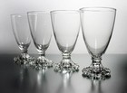 Set Of 4 Vintage Anchor Hocking Berwick Boopie Water Goblets Wine Glasses 5   