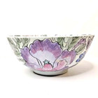 Chinese Hand Painted 3 5  X  8  Decorative Bowl With Floral Design Centerpiece