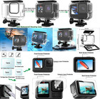 Accessory Kit With Waterproof Case For Go Pro Hero 13 12 11 10 9 Black  Underwat