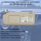 Beige Left Driver Sun Visor With Mirror For Toyota Rav4 2006-2013 74320-42501-a1
