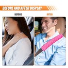 5pcs Extra Long Car Seat Belt Pads Cover  Soft Comfort Seat Belt Rosered