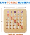 Gse 50-pack Reusable Bingo Cards 5-ply Shutter Cards For Group Games