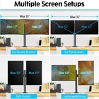 Dual Monitor Desk Mount Max 32 Inch Up To 17 6lbs Fully Adjustable Dual Monit   