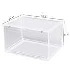 9 12pack Clear Shoe Storage Box Plastic Sneaker Display Case Organizer Container