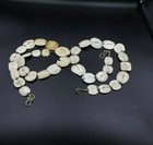 Old Antique Ancient Sea Shell Beads Necklace Trible Jewelry 