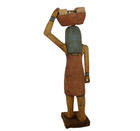 Rare Ancient Antique Wooden Statue Of Female Offering Sacrifices Bc Egyptology