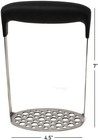 Stainless Steel Potato Masher   Heavy Duty  Wide And Ergonomic Handle 