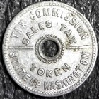 Washington State Tax Commission Sales Tax Token 22mm  c2137 