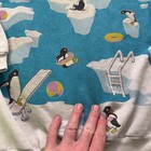 Youth Kids Vintage 90 s Spumoni Penguins Party All Over Print Sweatshirt Sz M