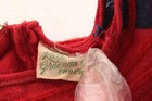 Vintage Red Kate Greenaway Frock Dress