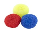 Superio 3 Pack Nylon Round Scouring Pads- Dish Scrubbers  Durable Mesh Scourers