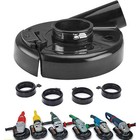 7    Universal Angle Grinder Dust Collector Dust Shroud Surface Clean Vacuum Cover