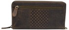 Vintage Leather Women s Wallet Rfid Zip Around Card Holder Phone Wristlet Clutch