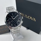 Bulova Wilton 96b288 Men s Quartz Chronograph Watch Black Dial Men s Watch 46mm
