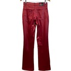 Vintage 90s Space Girlz Satin Stretchy Red Bootcut Hot Pants Retro Size Medium