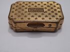 Vintage Stratton Pill Box Made In England With Unique Blue Bottom