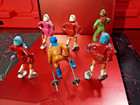 Vintage Barclay Lead Figures Lot Ski skating  Toys