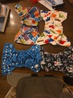 Sunbaby One Size Lot Of 4  Printed Cloth Diaper Covers
