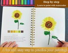 Watercolor Workbooks Coloring Book Easy Nature Without Palette  Flowers 