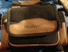 Vintage Macgregor Padded Camera Bag Case Carry Strap - Black Brown Adjustable