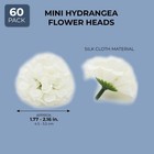 60pcs Mini Artificial Hydrangea Flowers Silk Bouquet Party Wedding Home Decor 2 