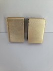 Vintage Gold Tone Matchbox Holder Covers Lot Of 2