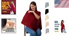 Stylish Cardinal Nursing Cover - Breathable Poncho For Comfortable Breastfeeding
