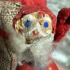 Vintage Wood Santa Elf Tomte Gnome Figurine 3    Christmas Denmark Hollboll Style