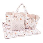 3 Pcs Baby Doll Bassinet Bedding Set For 17-22 Inch Dolls - Perfect Gift 