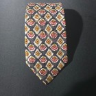 Ermenegildo Zegna Mens Textured Woven Silk Tie Made In Italy 100  Silk Geometric