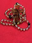 Natural Baltic  Amber Prayer Rosary Beads With Amber Cross Handmade