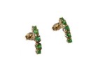 Alexandrite Antique 19thc Russian   14kt Earrings Genuine Natural  Color-change