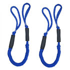 2x Marine Bungee Cord Dock Line Boat Mooring Rope Bungee Tie Down Stretch Blue