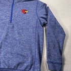Adidas Team Issue Climawarm 1 4 Zip Fleece Pullover Men Med  Blue Cardinal Logo