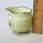 Marshall Wi Wisconsin Uranium Custard Souvenir Antique Glass Trinket Creamer