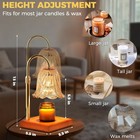 Godonlif Flower Candle Warmer Lamp With Timer  Gold Dimmable Electric Wax Warmer