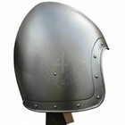 Medieval Open Face Bassinet German Viking Helmet Barbuta Viking Replica