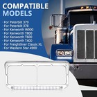 2xheadlights Bezels With 12  Led Light Chrome Driver   Clear Lens white Led