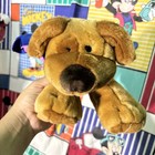 Animal Alley Puppy Dog Stuffed Plush Bean Bag Toys R Us Silky Soft W Scarf 9 