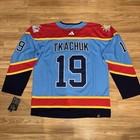 Florida Panthers Tkachuk Jersey Blue Alternate Logo Large Stitched