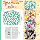 Fulmoon 4 Pcs Travel Empty Watercolor Palette Small Mini Metal Tin Box 12 Wel   