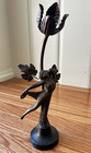 1930 s Vtg Art Nouveau Spelter Nude Woodland Fairy Nymph Table Lamp  needs Cord 