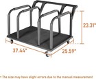 4 Doors Storage Cart Rack Sliding Door Hanger Compatible With 2007-2025 Jeep