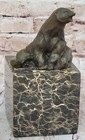 Polar Bear Bronze Sculpture Art Deco Statue Figurine Figure Decor Lost Wax Art