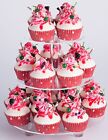 Yestbuy 3 Tier Round Acrylic Cupcake Stand  Cupcake Tower Stand 4  Between